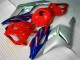 2004-2005 Silver Red Blue Black Stripe Honda CBR1000RR Motorcycle Fairings