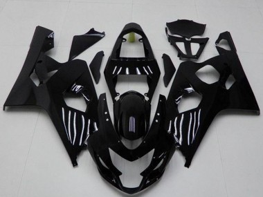 2004-2005 Glossy Black Suzuki GSXR 600/750 Motorcycle Fairings
