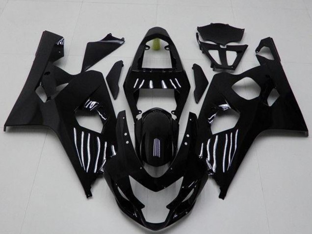 2004-2005 Glossy Black Suzuki GSXR 600/750 Motorcycle Fairings