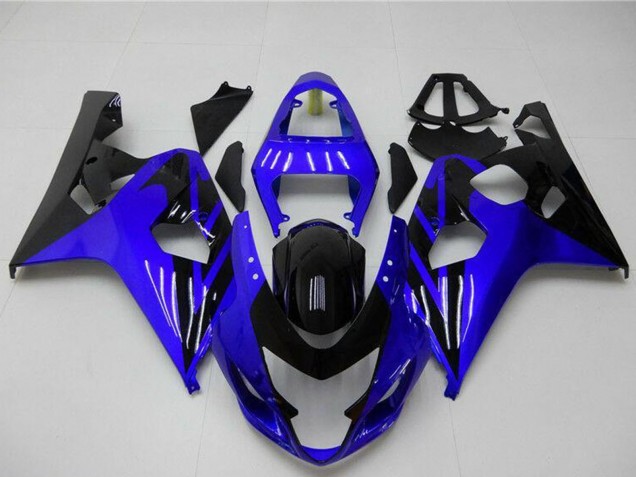 2004-2005 Blue Glossy Black Suzuki GSXR 600/750 Motorcycle Fairings