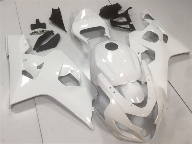 2004-2005 Glossy White Suzuki GSXR 600/750 Motorcycle Fairings