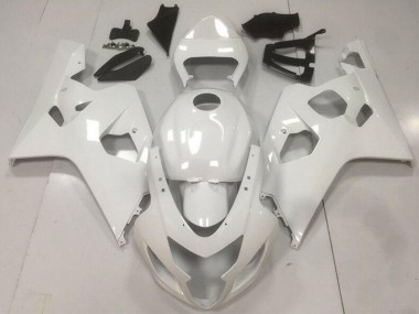 2004-2005 Glossy White Suzuki GSXR 600/750 Motorcycle Fairings