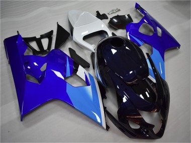 2004-2005 White Blue Black Suzuki GSXR 600/750 Motorcycle Fairing