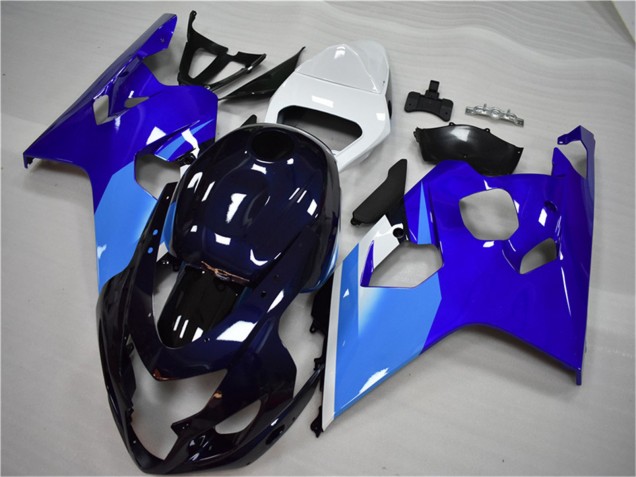 2004-2005 White Blue Black Suzuki GSXR 600/750 Motorcycle Fairing