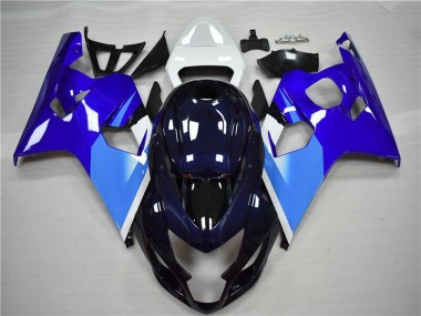 2004-2005 White Blue Black Suzuki GSXR 600/750 Motorcycle Fairing