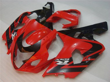2004-2005 Red Black Suzuki GSXR 600/750 Motorcycle Fairings