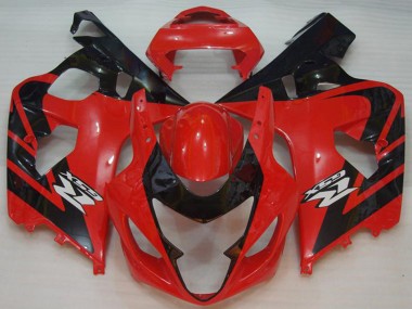 2004-2005 Red Black Suzuki GSXR 600/750 Motorcycle Fairings