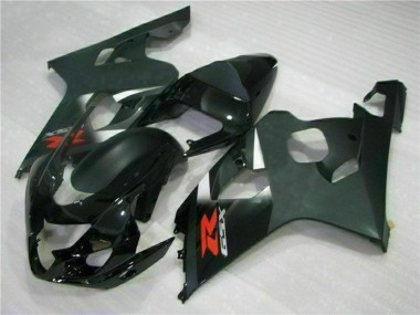 2004-2005 Glossy Black Matte Black Red Decal Suzuki GSXR 600/750 Motorcycle Fairings