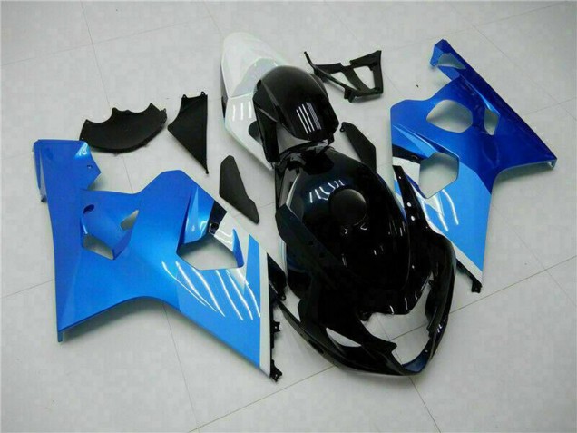 2004-2005 White Blue Black Suzuki GSXR 600/750 Motorcycle Fairings