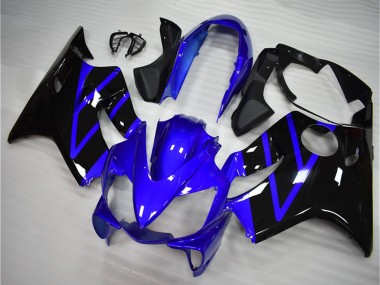 2004-2007 Blue Glossy Black Honda CBR600 F4i Motorcycle Fairing Kits