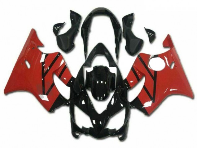 2004-2007 Red Glossy Black Honda CBR600 F4i Motorcycle Fairings Kits