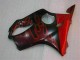2004-2007 Glossy Black Red Flame Honda CBR600 F4i Motorcycle Fairings