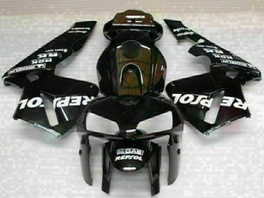 2005-2006 Black Repsol Honda CBR600RR Motorcycle Fairings