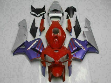 2005-2006 Red Purple Grey Honda CBR600RR Motorcycle Fairings