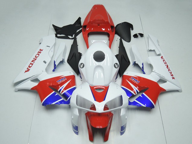 2005-2006 White Red Blue HRC Honda CBR600RR Motorcycle Fairing Kits