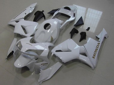 2005-2006 White Honda CBR600RR Motorcycle Fairings