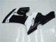 2005-2006 White Glossy Black Kawasaki ZX6R Motorcycle Fairings