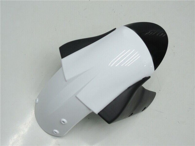 2005-2006 White Glossy Black Kawasaki ZX6R Motorcycle Fairings