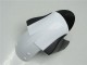 2005-2006 White Glossy Black Kawasaki ZX6R Motorcycle Fairings