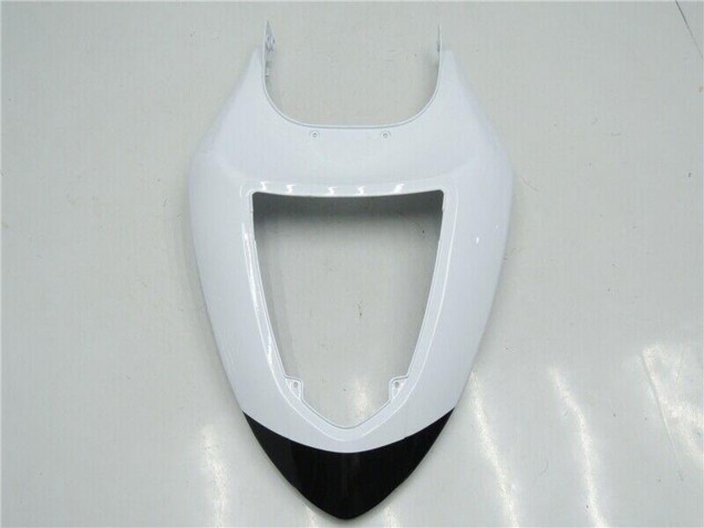 2005-2006 White Glossy Black Kawasaki ZX6R Motorcycle Fairings