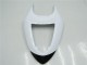 2005-2006 White Glossy Black Kawasaki ZX6R Motorcycle Fairings