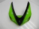 2005-2006 Green Glossy Black Kawasaki ZX6R Motorcycle Fairing