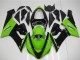 2005-2006 Green Glossy Black Kawasaki ZX6R Motorcycle Fairing
