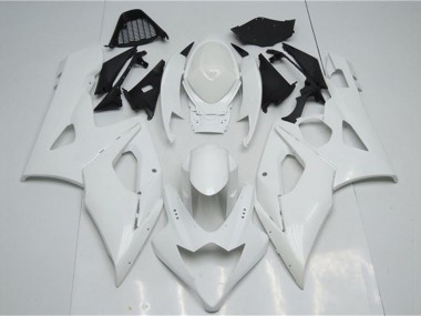 2005-2006 White Suzuki GSXR 1000 Motorcycle Fairings