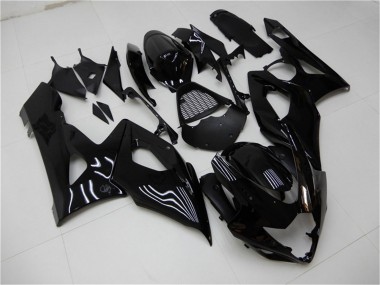 2005-2006 Glossy Black Suzuki GSXR 1000 Motorcycle Fairing Kits