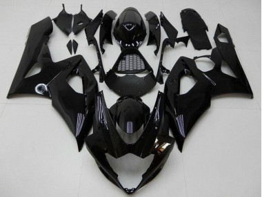 2005-2006 Glossy Black Suzuki GSXR 1000 Motorcycle Fairing Kits