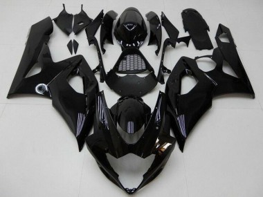 2005-2006 Glossy Black Suzuki GSXR 1000 Motorcycle Fairing Kits