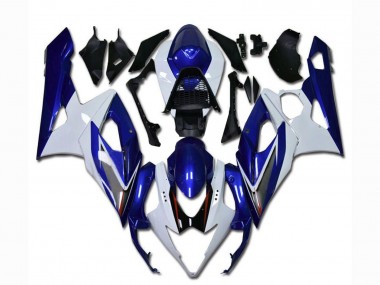 2005-2006 White Blue Suzuki GSXR 1000 Motorcycle Fairing
