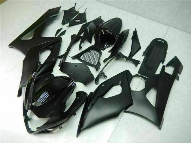 2005-2006 Glossy Black Matte Black Suzuki GSXR 1000 Bike Fairings
