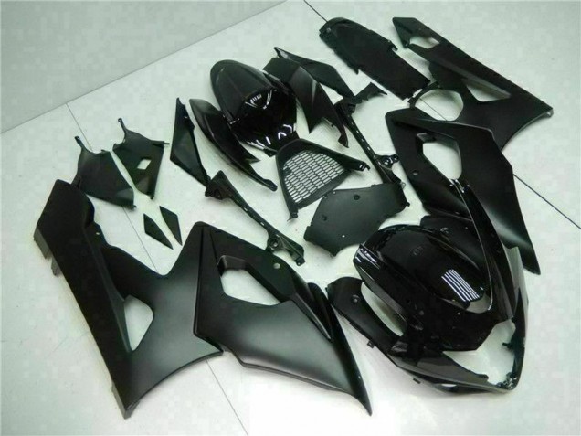 2005-2006 Glossy Black Matte Black Suzuki GSXR 1000 Bike Fairings
