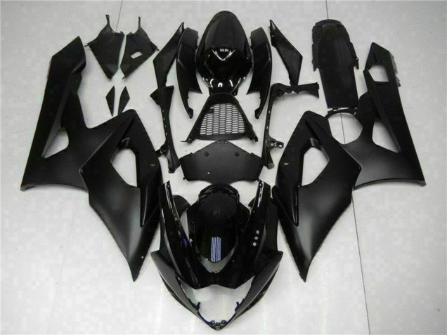 2005-2006 Glossy Black Matte Black Suzuki GSXR 1000 Bike Fairings