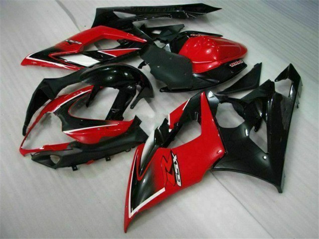 2005-2006 Red Glossy Black Matte Black Suzuki GSXR 1000 Motorcycle Fairings