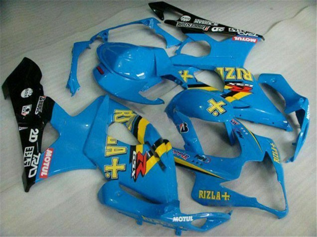 2005-2006 Blue Gold Black Rizla Suzuki GSXR 1000 Motorcycle Fairings