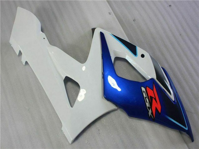 2005-2006 White Blue Glossy Black Suzuki GSXR 1000 Motorcycle Fairing Kits