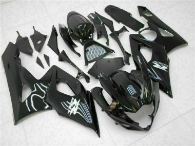 2005-2006 Glossy Black Suzuki GSXR 1000 Motorcycle Fairing