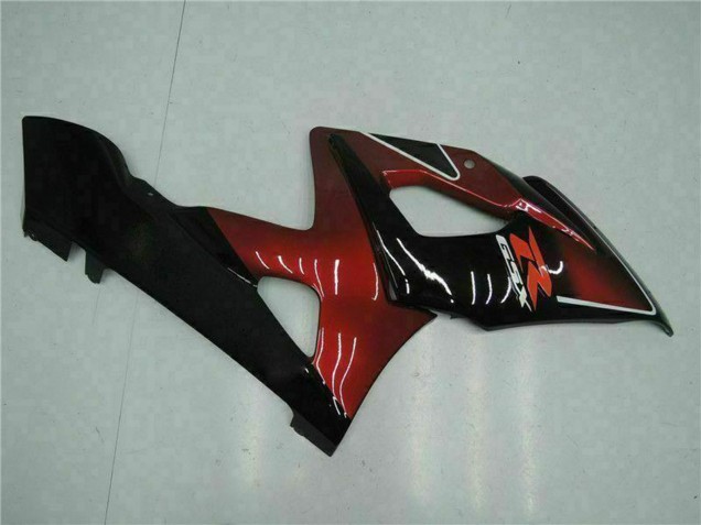 2005-2006 Red Glossy Black Suzuki GSXR 1000 Motorcycle Fairing