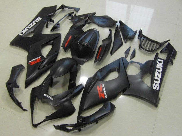 2005-2006 Matte Black White Red Suzuki GSXR 1000 Motorcycle Fairings
