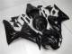 2006-2007 Glossy Black Honda CBR1000RR Motorcycle Fairings