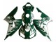 2006-2007 White Green Flame Honda CBR1000RR Motorcycle Fairings