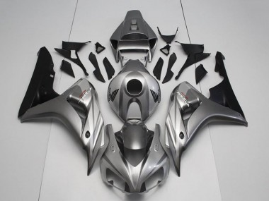 2006-2007 Silver Glossy Black Honda CBR1000RR Motorcycle Fairing Kits