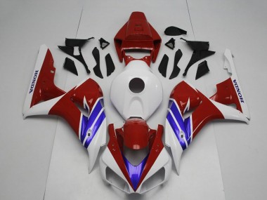 2006-2007 White Red Blue Honda CBR1000RR Motorcycle Fairing