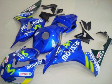 2006-2007 Blue Green MoviStar Castrol Honda CBR1000RR Motorcycle Fairings