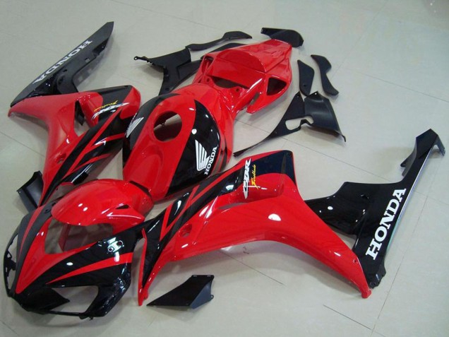 2006-2007 Red Glossy Black Honda CBR1000RR Motorcycle Fairing Kits