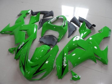 2006-2007 Green Black Stripe Kawasaki ZX10R Motorcycle Fairings