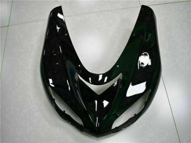 2006-2007 Glossy Black Red Flame Kawasaki ZX10R Motorcycle Fairing Kits