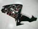 2006-2007 Glossy Black Red Flame Kawasaki ZX10R Motorcycle Fairing Kits